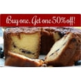 thumbnail image 3 of Traditional Cranberry Walnut Coffee Cake Buy One Get One 1/2 off - 1.75 lbs (2 Cakes), 3 of 3