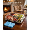 thumbnail image 3 of Charcuterie Board with Lid & Ice, Upgraded 6 Snap Latches, Large Portable Cheese Tray for Picnic Pool House Warming Gifts Black, 3 of 6