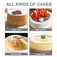 thumbnail image 4 of Mold Chiffon Cake Pan Dessert Baking Dishes for Oven False Bottom Household Small Round Pans, 4 of 6