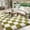 Cream white and green, variant on Janvonne Fluffy Checkered Area Rugs for Bedroom,5x7ft Soft Non Skid Easy-care Shaggy Carpets for Living Room, Dorms,Balcony,Garden,Home Decor Aesthetics,White and pink