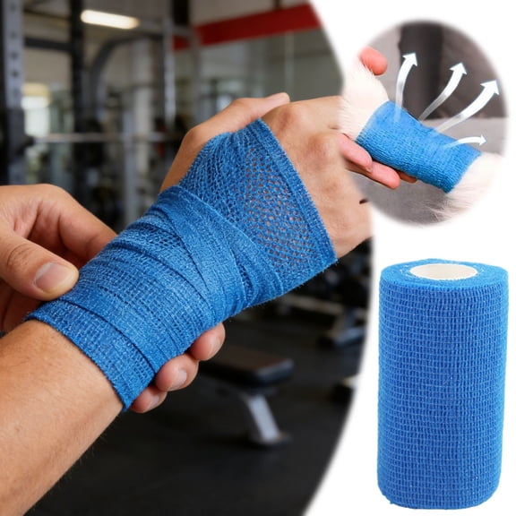 Veterinary Self Bandage Wrap For Cats And Small Animals Flexible Breathable Tape Breathable Self Stick Tape for Wrist, Ankle, Sports, Tatoo Wrap