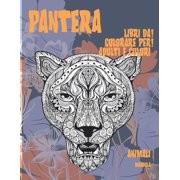 Libri da colorare per adulti e colori - Mandala - Animali - Pantera (Paperback)