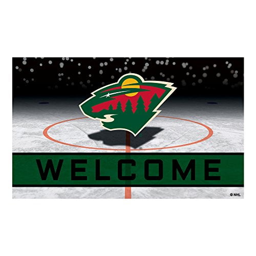 FANMATS 21275 Team Color Crumb Rubber Minnesota Wild Door Mat