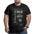 thumbnail image 2 of Mode Été Guitare Humour T-shirt Col Rond Manches Courtes Grande Taille, 2 of 6