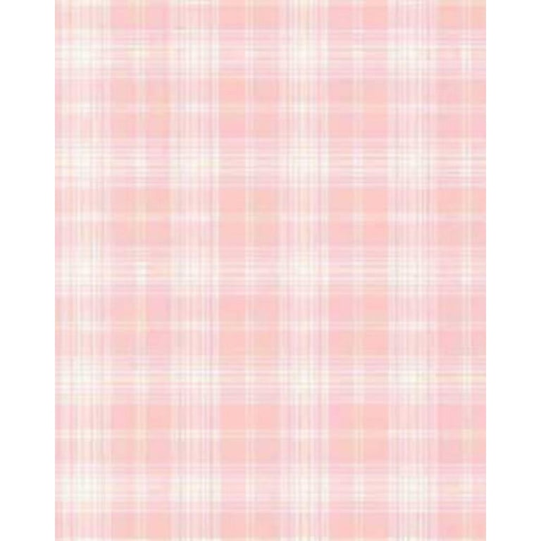 Plaid Stripe - Wallcovering Norwall Pink Wallpaper