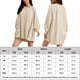 thumbnail image 2 of Vestido Mujer Casual Corto Color Sólido Cuello Redondo Traje Diario Básico Kuymtek  Beige T L para Mujer, 2 of 6