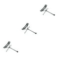 thumbnail image 1 of Shengyu 1/2/3 Chaise Pliante d'Extérieur Inclinable Tabouret Extensible Rétractable Banc Chaises en Alliage d'Aluminium Repose-Pieds pour Pique-Nique Repose-Pieds Gris 3 Pcs, 1 of 6