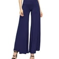 thumbnail image 4 of MBJ WB1104 Womens Wide Leg Palazzo Lounge Pants XL NAVY, 4 of 4