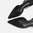 thumbnail image 6 of Xfvqtps Ladys High Heels Shoes Simplicity Pointy Toe Chunky Heel Slingback Slip On Fashion Single Shoes Heel High 4CM Black, 6 of 6
