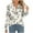 Beige, variant on Blouses for Women, Floral Printed V Neck Long Sleeve Business Casual Tops, Soft Cozy Loose Dressy Work Blouses, S-2XL