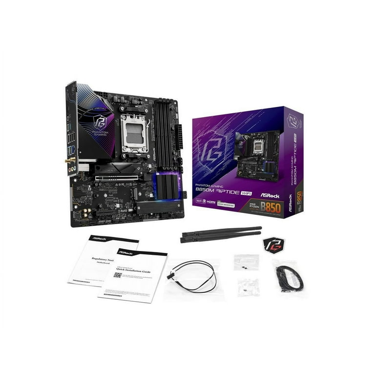 ASRock B850M Riptide WiFi AM5 AMD B850 Micro ATX Motherboard