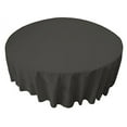 thumbnail image 2 of LA Linen Polyester Poplin Tablecloth 90-Inches Round, Charcoal, 2 of 2