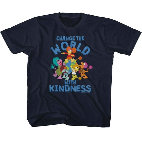 Fraggle Rock Change The World Navy Toddler T-Shirt