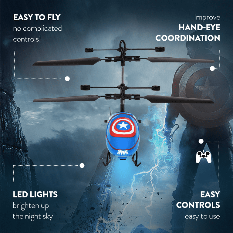 Marvel Avengers Captain America 2CH Mini IR RC Helicopter