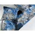 thumbnail image 2 of Floral Bed Runner Set, Roses and Gerbera Flowers in Cold Negative Colors Garden Blooming, Decorative Bedding Scarf & 2 Pillow Shams for Hotels Homes, King, Azure Blue and Pale Grey, by Ambesonne, 2 of 3