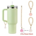 thumbnail image 2 of 3pcs Flower Charm Cup Accessories with 3pcs 10mm Letter Z Straw Cover Cap for Tumbler Cup, 2 of 4