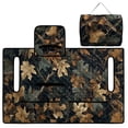 thumbnail image 3 of SEANATIVE Golf Cart Seat Covers for 2 Person Seats, Dust-proof Golf Cart Seat Blanket with 4 Pockets for EZGO Club Car Decor Accessories, Camo Hunting Forest Black, 3 of 7