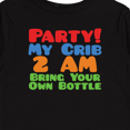 thumbnail image 4 of Inktastic Party At My Crib Boys or Girls Long Sleeve Toddler T-Shirt, 4 of 5