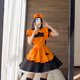 thumbnail image 3 of Disfraz de calabaza de Halloween para mujer, vestido de lolita, delantal francés, traje de mucama, cosplay-M ER, 3 of 7