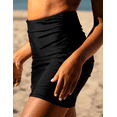 thumbnail image 3 of Firpearl Women's Swim Skirt High Waist Bikini Bottom Ruched Tankini Swimsuit Bottom, 3 of 6