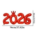 thumbnail image 3 of 2026 Number Balloon For New Year Party Decorations Large Aluminum Foil Decoration For Indoor And Outdoor Celebrations, 3 of 8
