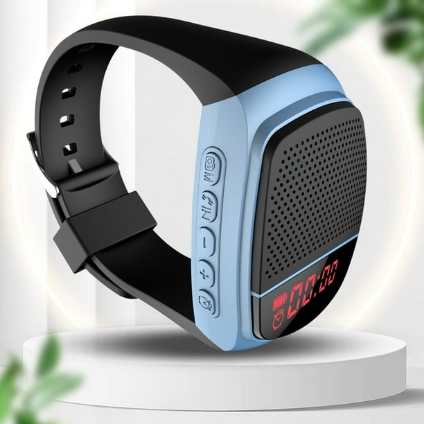 Deportes Musica Radio Fm Reloj Relojes de ciclismo para bicicleta compatibles con Bluetooth B90 para correr senderismo azul