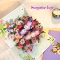 thumbnail image 3 of CCOCC 3D Pop Up Birthday Cards for Women-Beautiful Butterfly&Flower Greeting Card with Envelope-Perfect Mother'S Day,Wife,Mom,Sister,Friend Gift-Handmade 3D Paper Art Card, 3 of 7