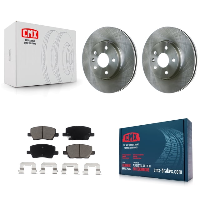 CMX Front Disc Brake Rotors and Ceramic Pads Kit for Car 2018-2020 Chevrolet Sonic K8C-100646