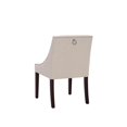 thumbnail image 3 of Sunpan Lucille 18" Traditional Fabric and Wood Dining Chair in Cream, 3 of 6