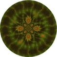 thumbnail image 1 of Ahgly Company Tapis Rond Lavable en Machine Intérieur Transitionnel Gris Minuit, 6 Pieds Rond, 1 of 7