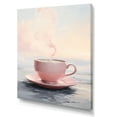thumbnail image 2 of Designart "Sipping Serenity In Pink Tea II" Coffee Wall Art Living Room, 2 of 7
