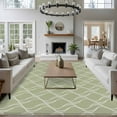 thumbnail image 4 of Sage Green Stripes Lines Washable Living Room Rugs 5'x7', Abstract Waves Striped Classic Low Pile Throw Large Area Rugs Non-Slip Sturdy Edge Binding Carpet for Dining Room Bedside Kitchen, 4 of 9