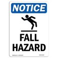 thumbnail image 1 of SignMission OS-NS-A-710-V-12430 7 x 10 Po Panneau de Signalisation - Risque de Chute, 1 of 1