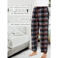 thumbnail image 3 of DG Hill Mens Pajama Pants, Fleece Pajama Bottoms with Pockets, Plaid or Camo Mens Sleep Pants, 3 of 9