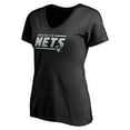 thumbnail image 2 of Women's Black Brooklyn Nets Mascot In Bounds V-Neck T-Shirt, 2 of 3