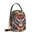 thumbnail image 7 of FORMRS Crossbody Bag for Women Quilted Travel Shoulder Cell Phone Purse with Chain Strap Handbag, Beige Geometric Eagle, 7 of 7