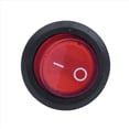thumbnail image 2 of 10X Interruptor Basculante Bipolar ON OFF Rojo de 3 Pines de 220V, 2 of 4