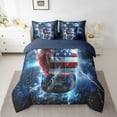 thumbnail image 2 of Erosebridal Modern Boxing Bedding Sets Twin Size, Neon Lightning Comforter Sets with Sheets, Extreme Sports Reversible Bed Set, Ultra Soft Bedroom Decor, 7 Pieces, 2 of 6