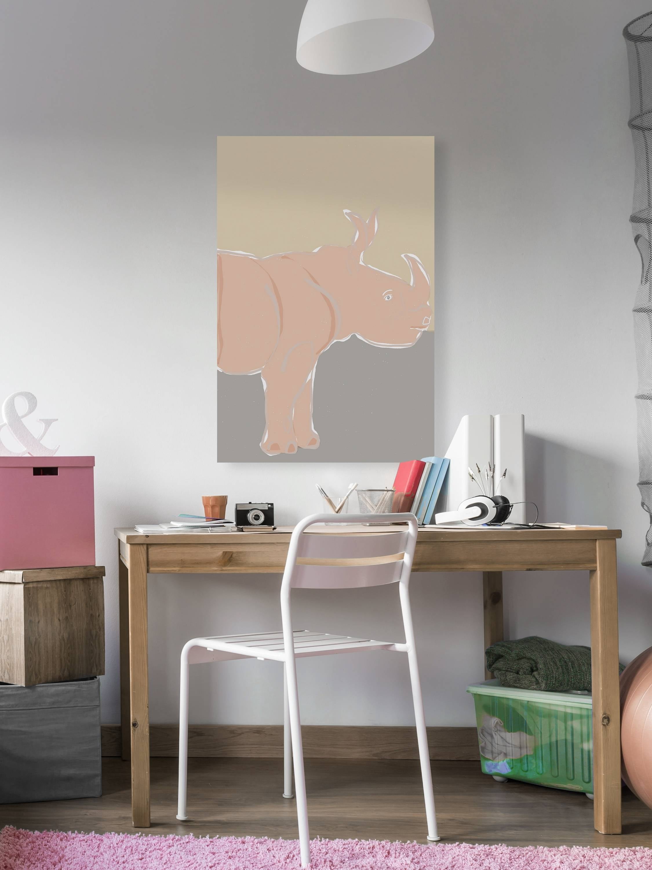 Marmont Hill Pastel Zoo I Canvas Wall Art