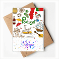 thumbnail image 1 of Portugal Landscap Animals National Flag Welcome Back Greeting Cards Envelopes Blank, 1 of 3