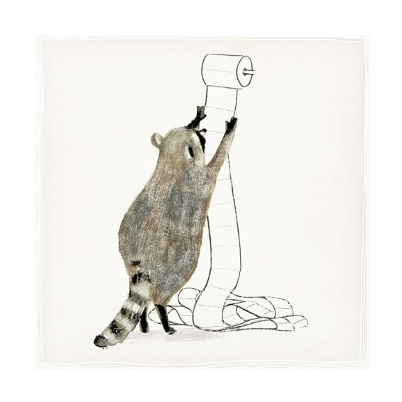 Victoria Barnes 'Rascally Raccoon IV' Canvas Art