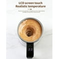thumbnail image 4 of 2026 Upgraded Electric Coffee Mug with A Built-in LCD Thermometer, Perfect for Brewing Coffee, Milk, Cocoa, Etc. Rechargeable, Automatic Self Stirring Cup with Lid (White), 4 of 8
