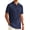 Deep Blue, variant on RICHCOIN Polo Shirts for Men Summer Short Sleeve Textured Knit Casual Golf Tops Collared T Shirt