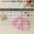 thumbnail image 3 of CYRBOKO Toddler Girls Outfit Sets, 2 Pieces Short Sleeve Elastic Waist T Shirts with Shorts Sets Pink Size 12-18 Months, 3 of 9