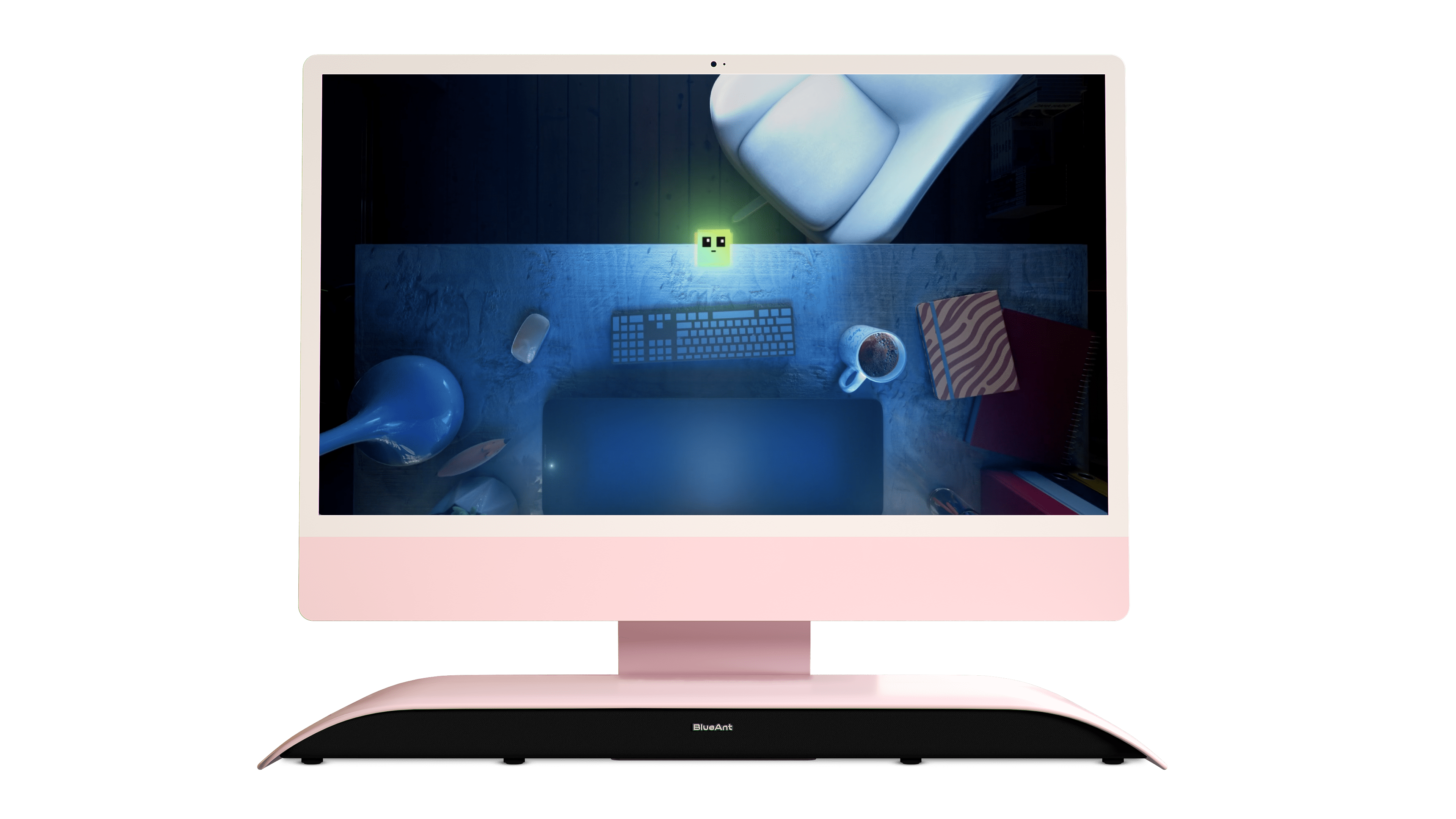BlueAnt Soundblade - The Under Monitor Soundbar - Pink