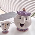 thumbnail image 2 of Tetera Dibujos animados Linda La Bella y la Bestia Cafeteras Taza Sra. Potts Chip Taza Taza de Té Ollas Un Juego de Té Droshipping Regalo, 2 of 5