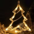 thumbnail image 1 of Yeacher Hanging Fairy LEDs String Lights Curtain Lamp Constant Bright Modes with Christmas Tree Design, 1 of 8