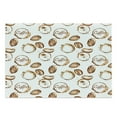 thumbnail image 1 of Coffee Cutting Board, Conceptual Watercolor Art with Beans and Spilled Java Drops Circular Stains, Decorative Tempered Glass Cutting and Serving Board, Large Size, Pale Brown White, by Ambesonne, 1 of 1