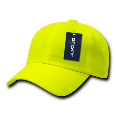 Decky 761 6 Panel Neon Caps, Yellow