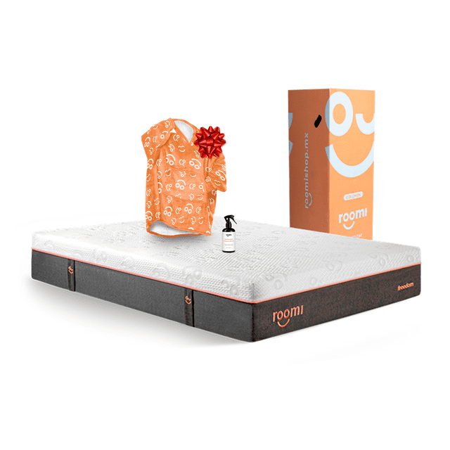 Colchón Individual Roomi Freedom Más Coomfi Naranja Adulto Unitalla y Aromatizante Sandalo